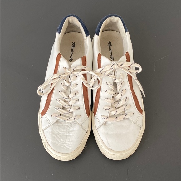 Madewell Sidewalk Low-Top Sneakers in Leather and Suede - Picture 5 of 12